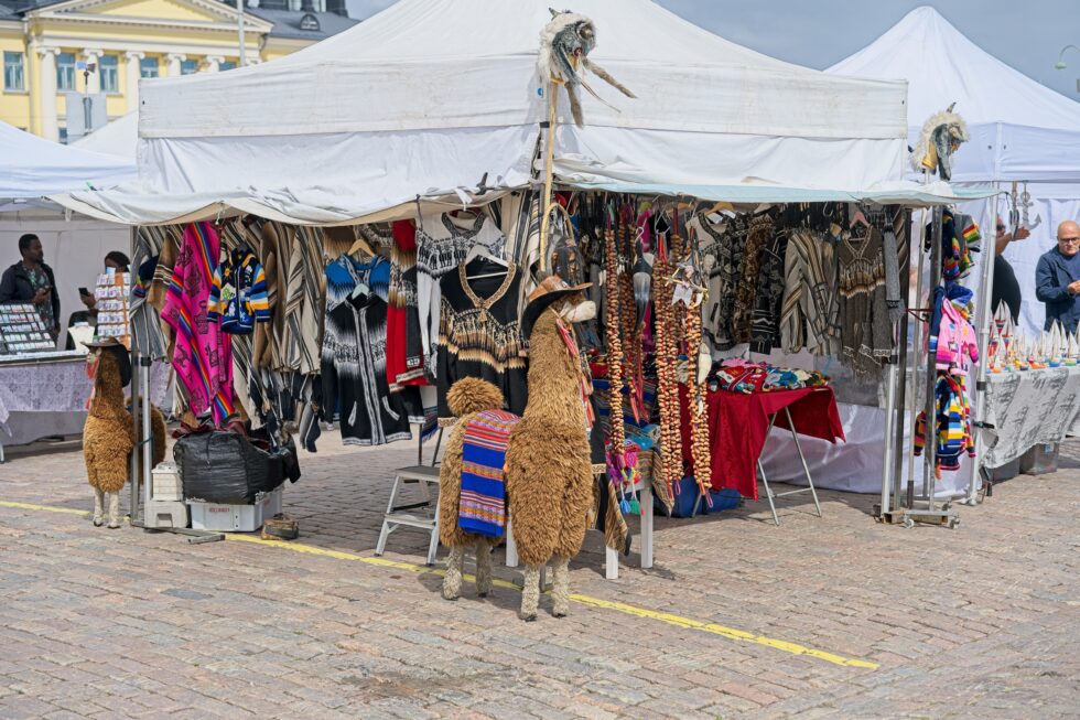 Finnland Helsinki Hafen Markt
