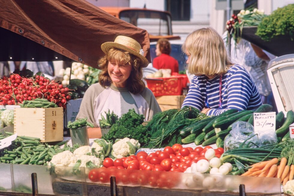 Finnland Helsinki Hafen Markt