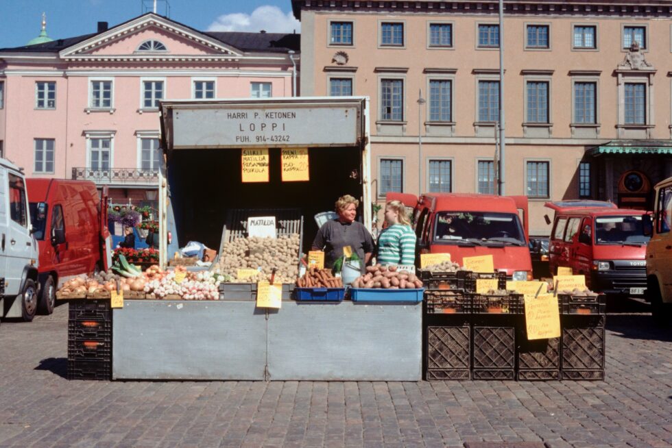Finnland Helsinki Hafen Markt
