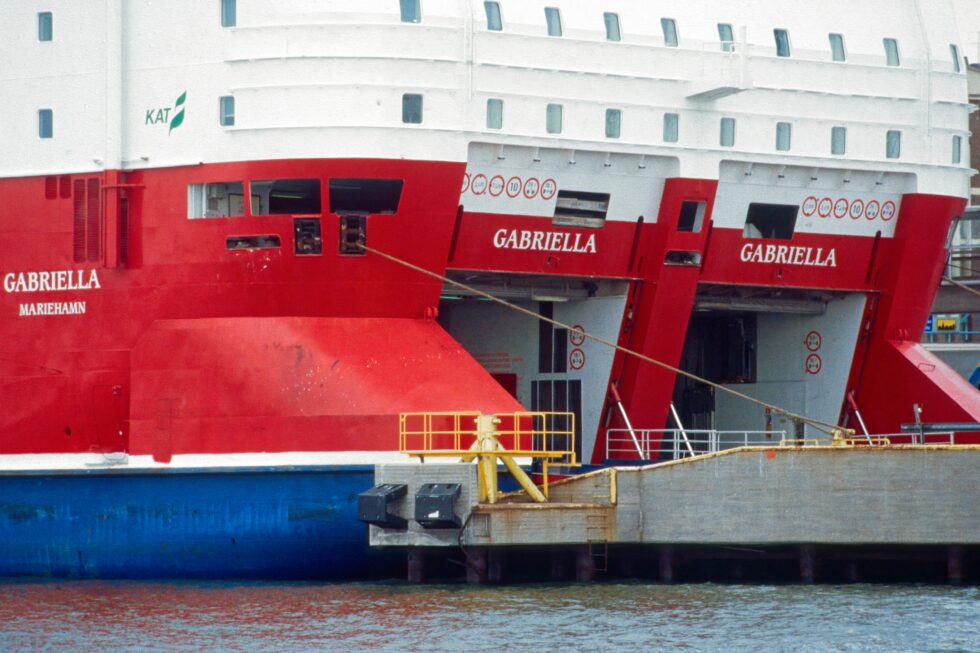 Finnland Helsinki Hafen Schiff Fähre Viking Gabriella
