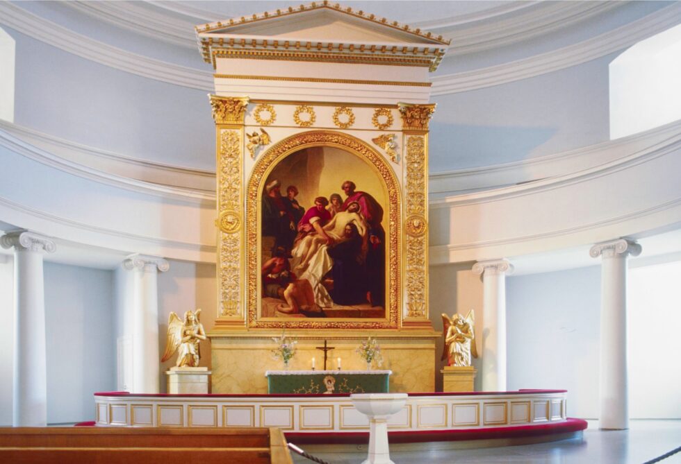 Finnland Helsinki Kirche Dom Kirchenraum Altar