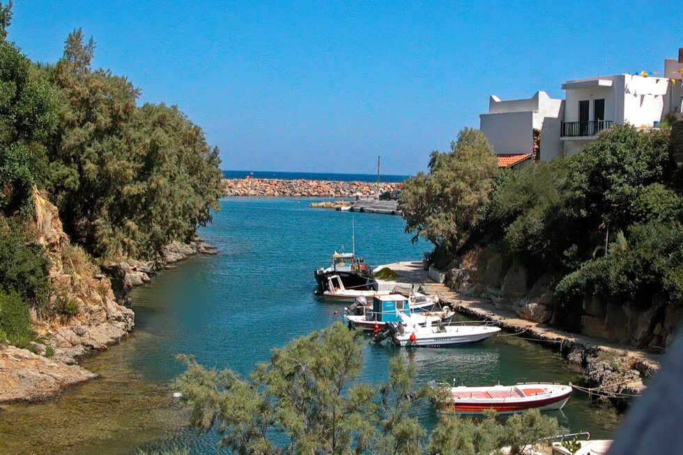 Griechenland Kreta Hafen Sissi Boote