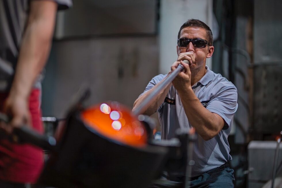 Finnland Ittala Industrie Glasbläser