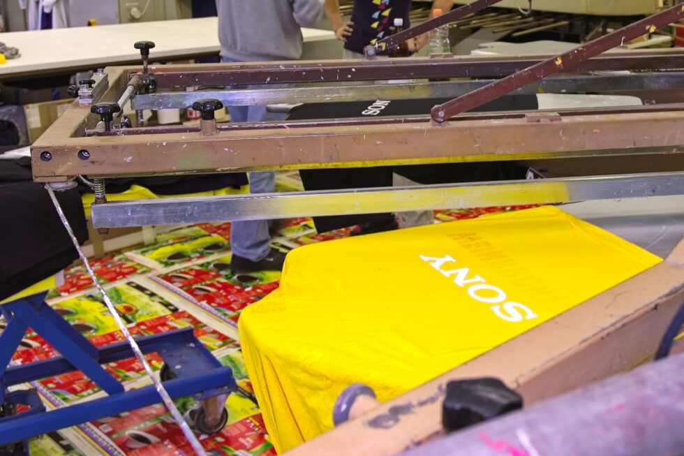 Industrie Siebdruckerei T-Shirt