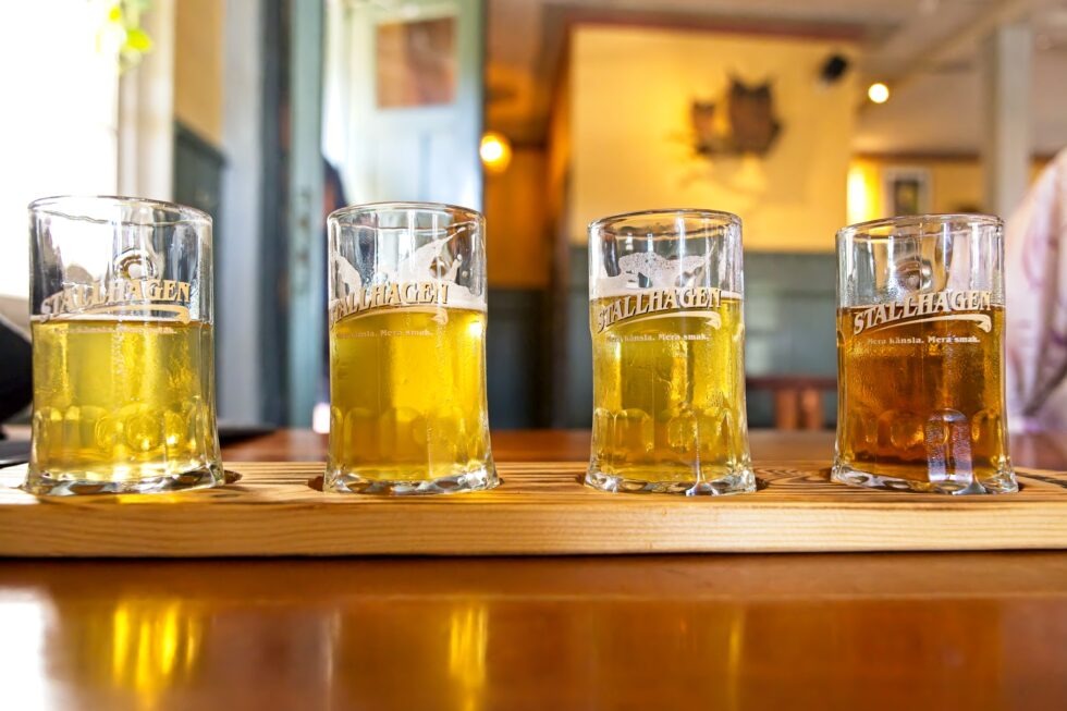 Finnland Aland Godby Brauerei Stallhagen Gastraum Bierdegustation