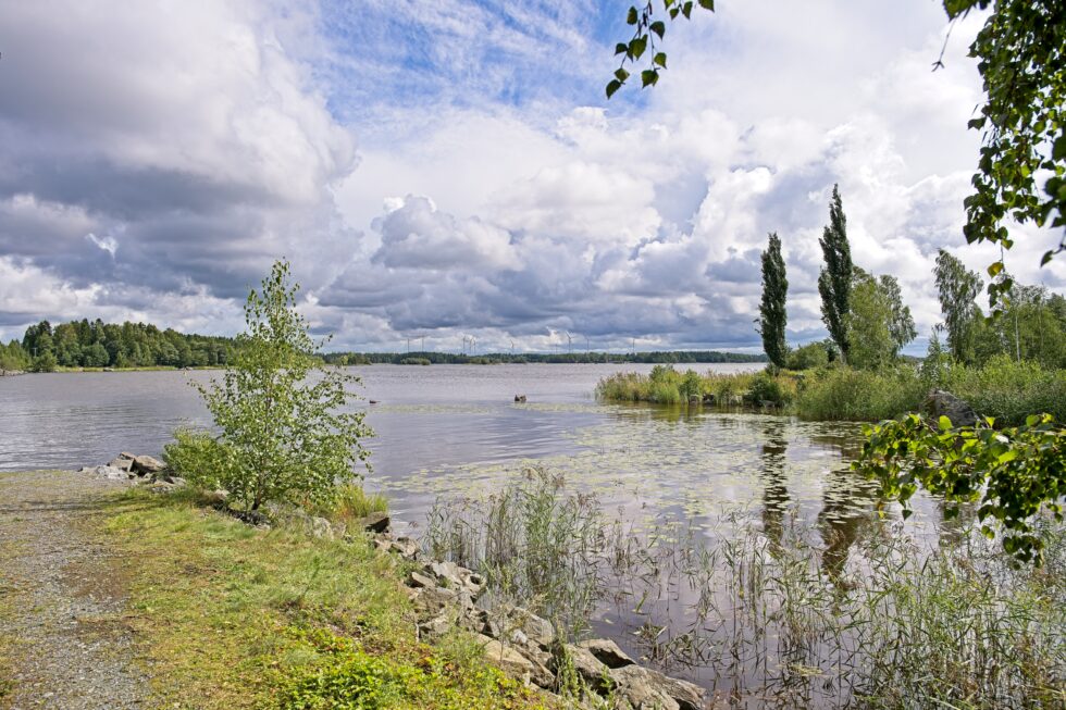 Finnland Ahlainen Landschaft See