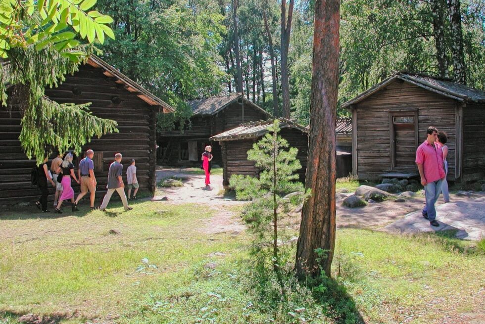 Finnland Helsinki Seurasaari Bauernhof
