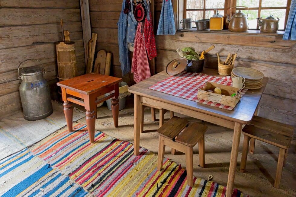 Finnland Helsinki Seurasaari Bauernhof Kinderzimmer
