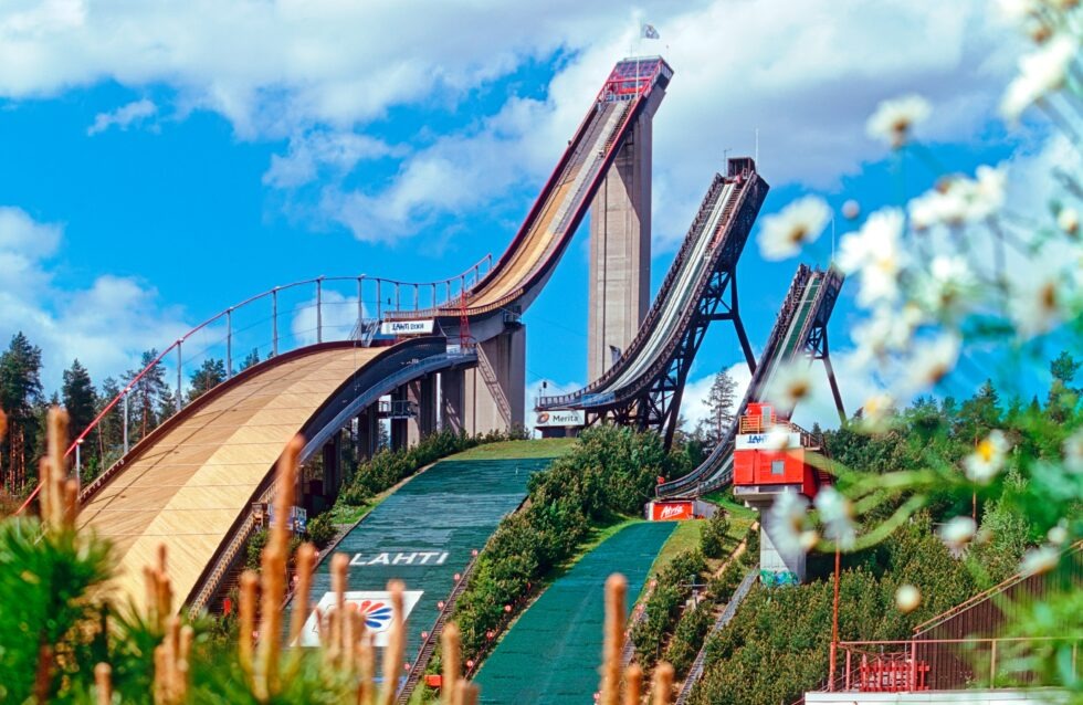Finnland Lahti Sprungschanzen