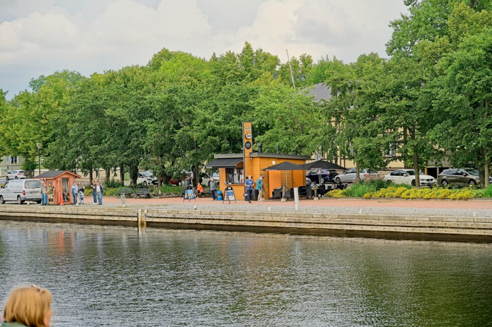 Finnland Porvoo Boot Dampfschiff S_S J.L. Runeberg Anlegestelle