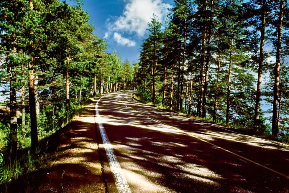 Finnland Punkaharju Damm Strasse