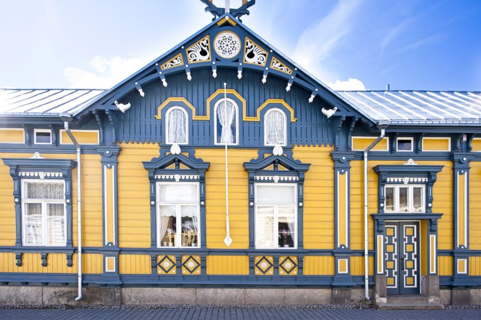 Finnland Rauma Holzhäuser