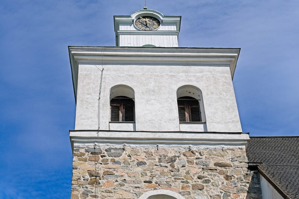 Finnland Rauma Kirche des Heiligen Kreuzes Kirchturm