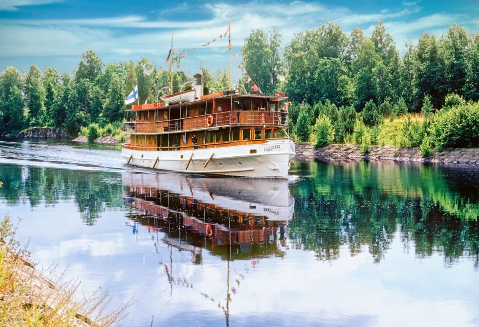 Finnland Saimaakanal Schiff