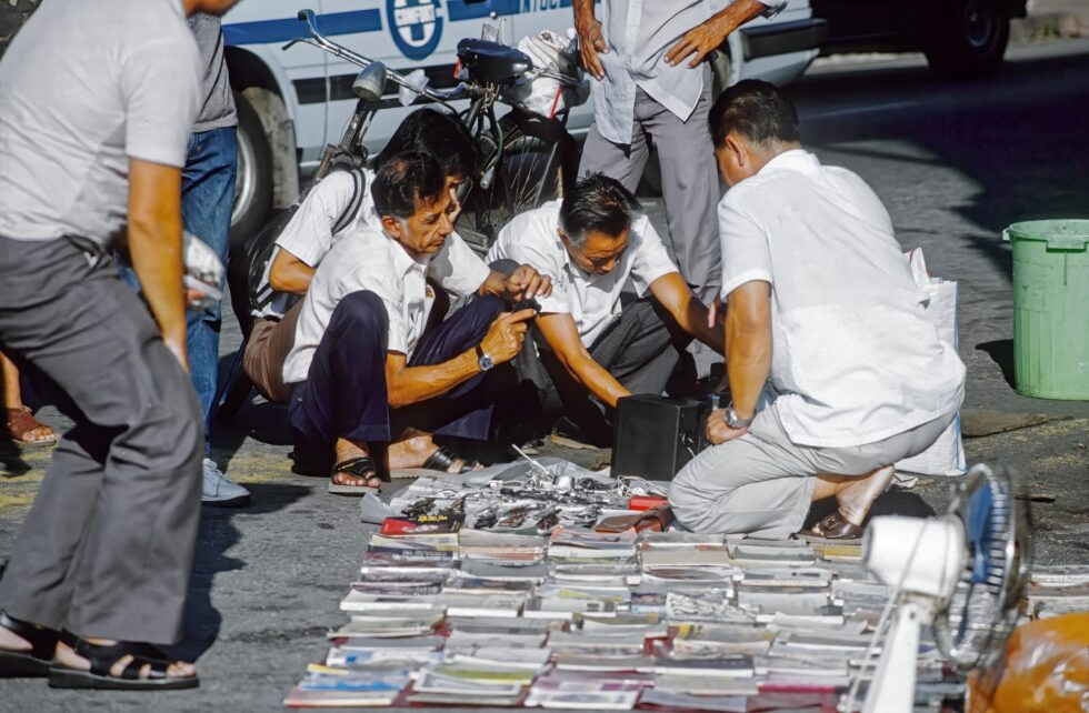 Singapur Arabisch Markt Männer